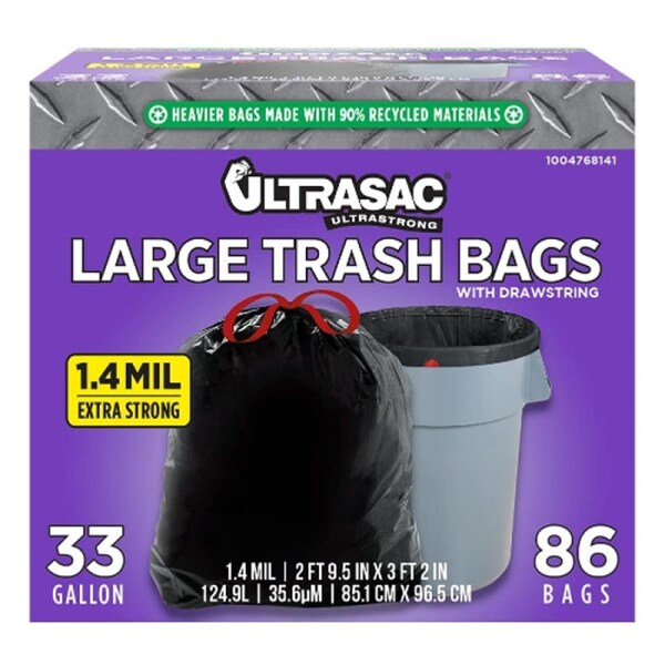 UL 33 GAL.-DS 33GAL LARGE TRASH