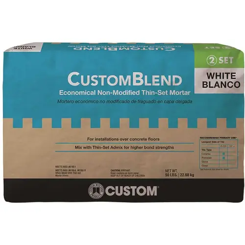 CBTSW50 50# THINSET MOTAR WHT-ST