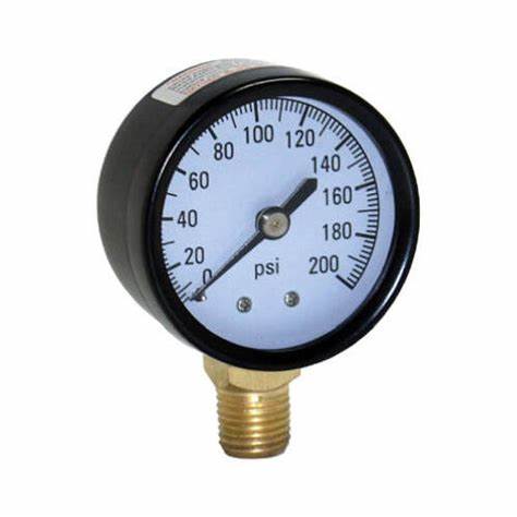 PRESSURE GAUGE LM 200PSI 1/4IN