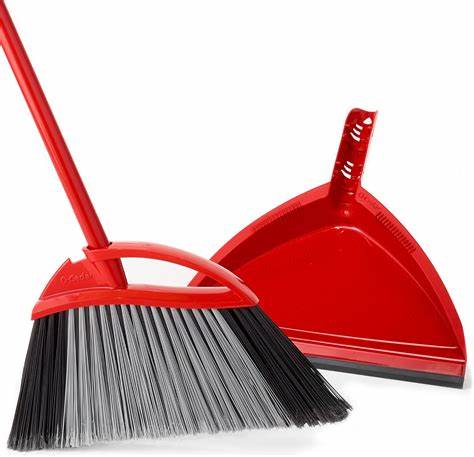 BROOM ANGLE W/DUST PAN LARGE