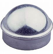 1 5/8 DOME CAP POLY BLK