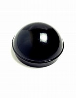2 3/8 DOME CAPS POLY BLK