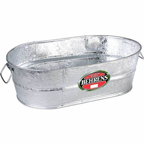 WASH TUB HTDP OVAL 2 GAL