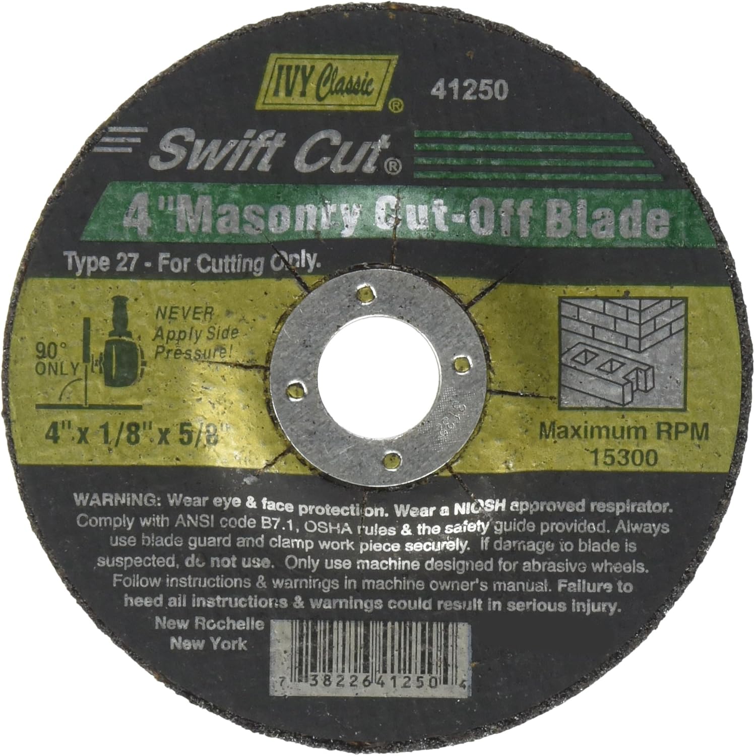 MASONARY CUT OFF 4"X1/8" 41250