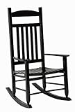 CHAIR ROCKER MISSION STYLE BLK
