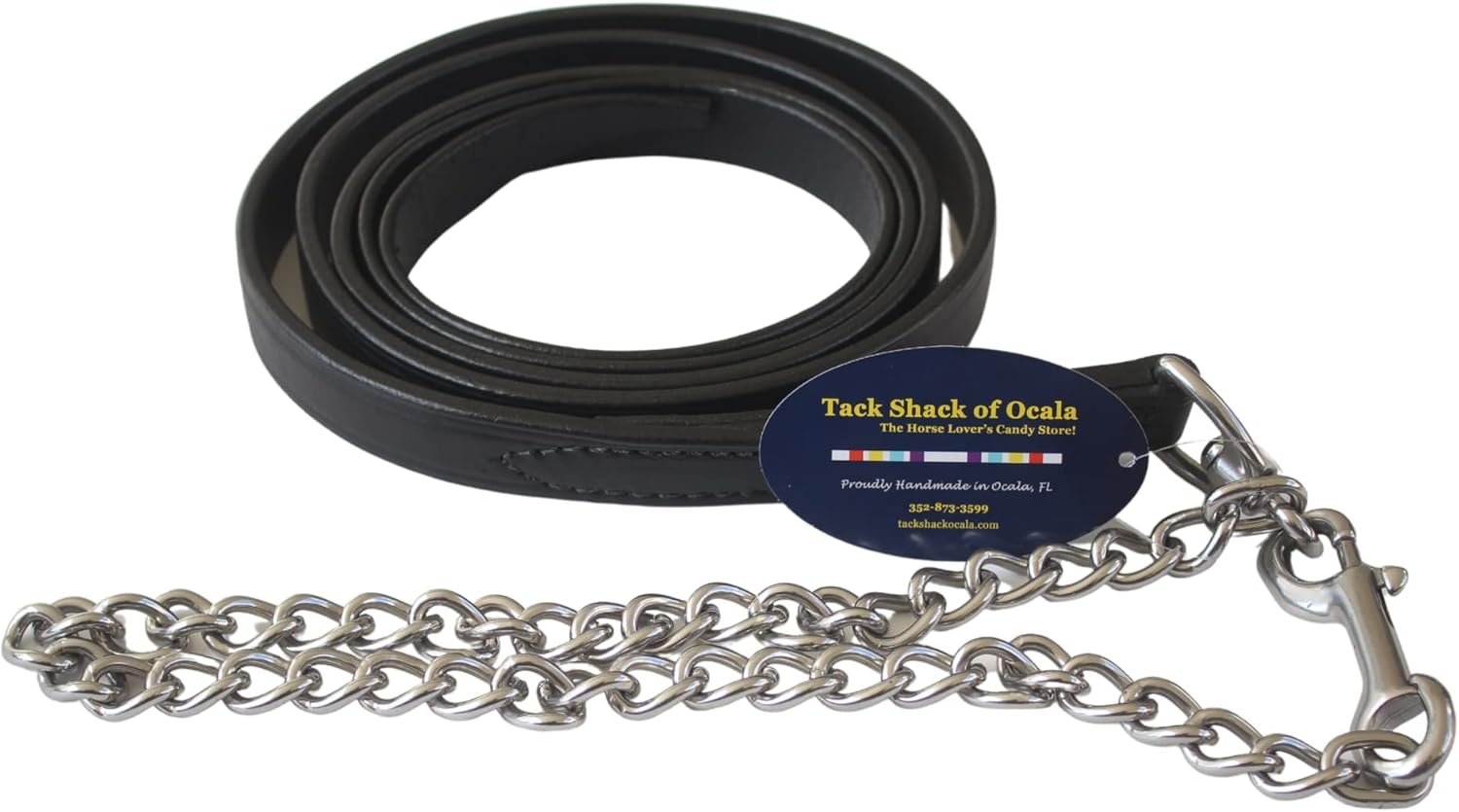 LEAD ROPE W/CHN HNTER GRN 30IN