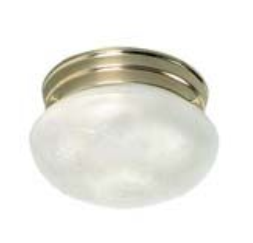 544395 1LT CEIL LIGHT BRS