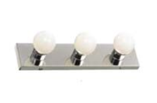 544353 3LT WALL LIGHT CHRM