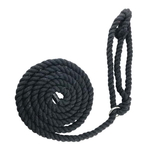 HALTER ROPE MNTN BLACK 3/8IN