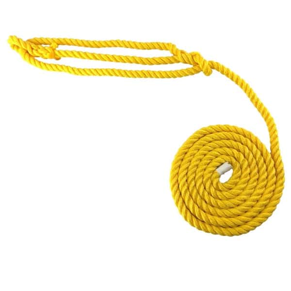 HALTER ROPE MNT YEL/BLK 3/8IN