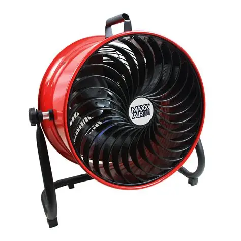 FAN FLOOR HI VELOCITY RED 16IN
