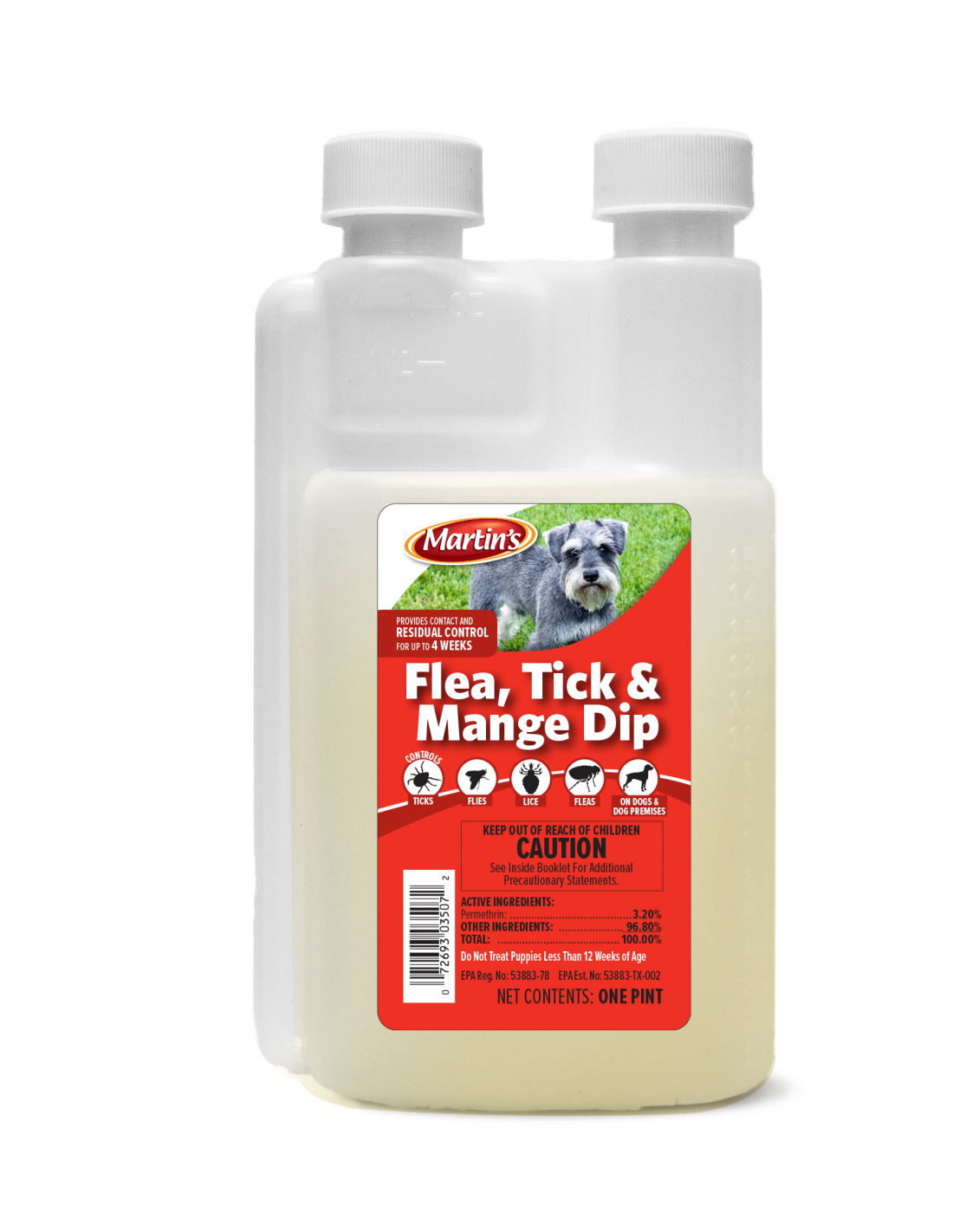 TIGER BRAND FLEATICKLICE DIP1QT