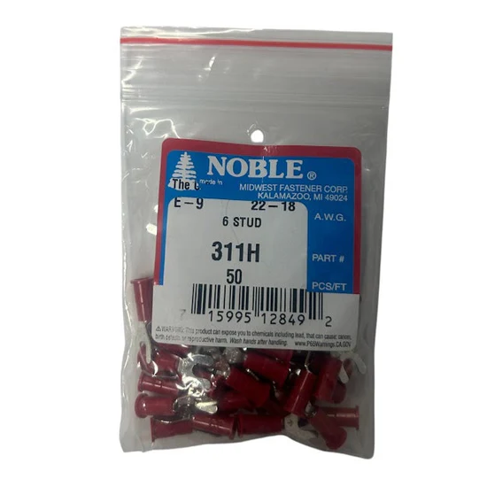 22-18 GA SPADE TERM #6 STUD