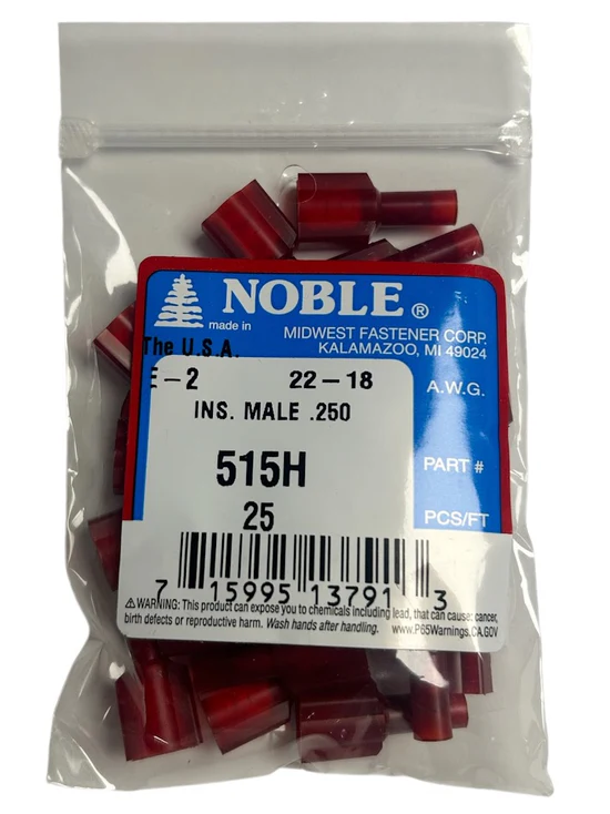 22-18 GA INS MALE .250