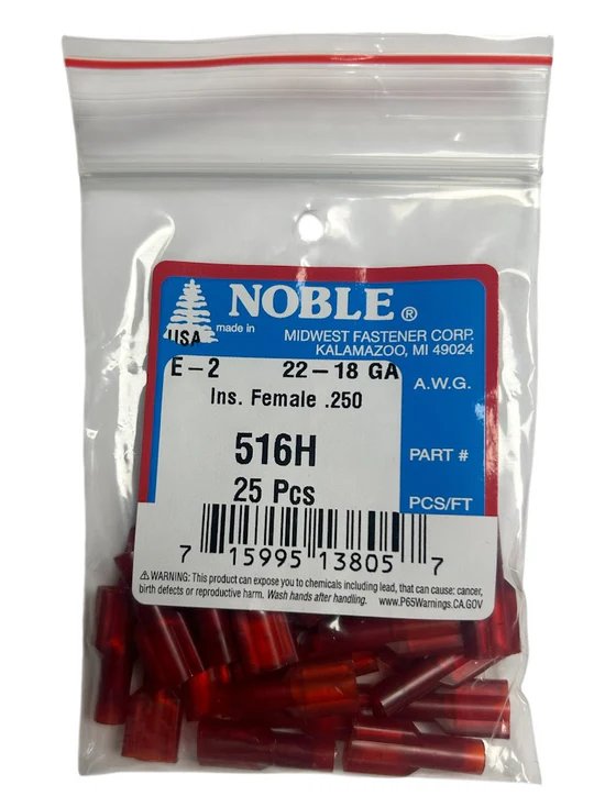 22-18 GA INS FEMALE .250