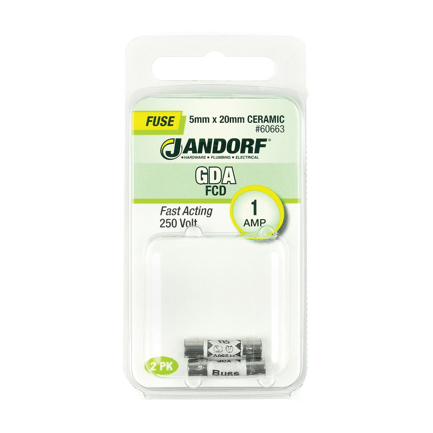 Fuse GDA 1A Fast Acting CERAM P