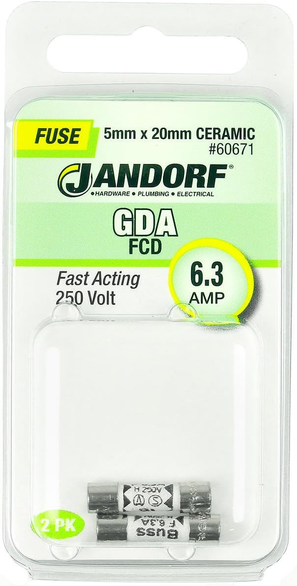 Fuse GDA 6.3A Fast Acting CERAM