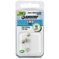 Fuse GMA 15A Fast Acting Glass