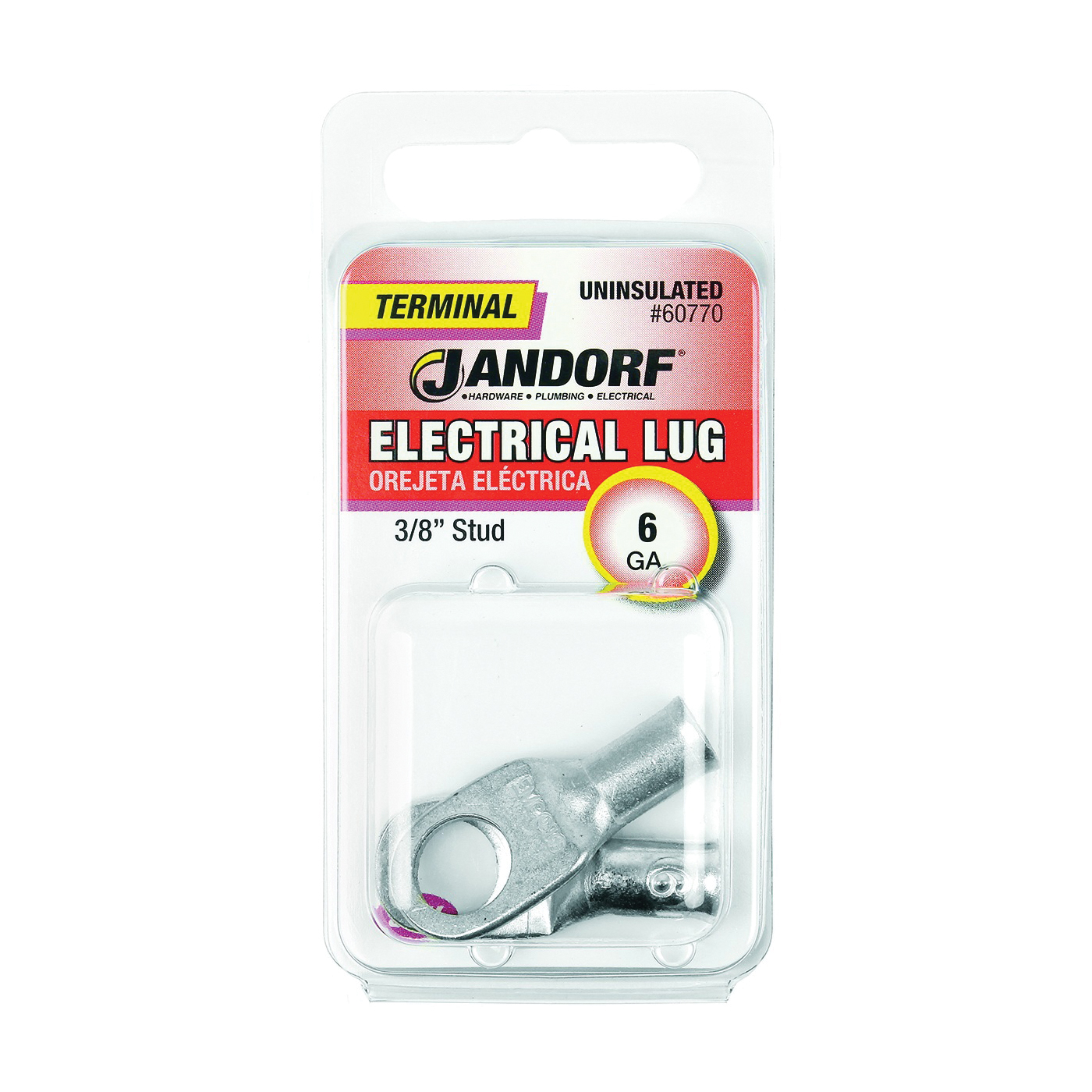 Term Electr LUG 6 Unins PL 3/8