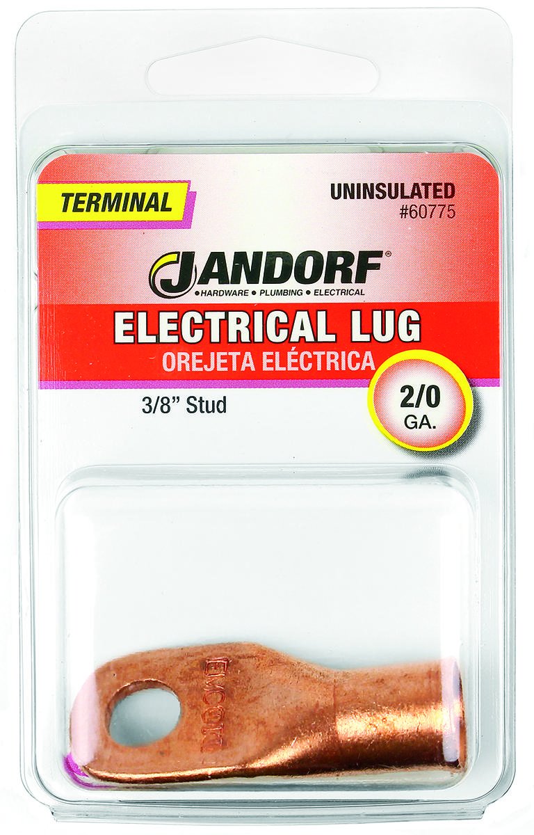 Term Electr LUG 2/0 Unins 3/8 P