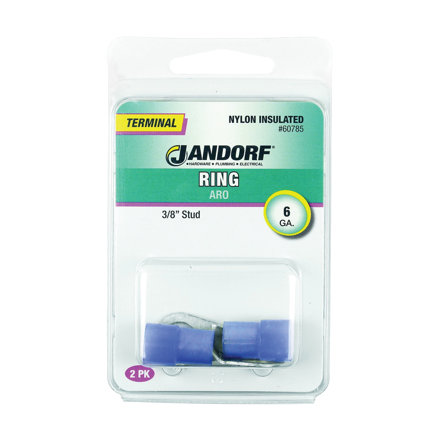 Term Ring 6 Nylon 3/8 Stud PK2