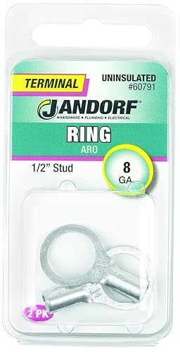 Term Ring 8 Unins 1/2 Stud PK2
