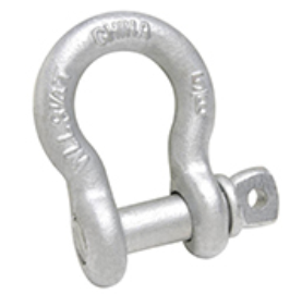 SHACKLE SCRW PIN HT GALV 7/8IN
