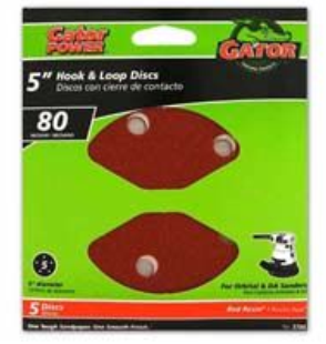 3784 5" SAND DISC 80G 5PK