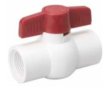 107-135 PVC SCHEDULE 40 BALL VAL
