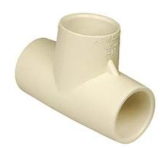 CTS02400 0600HA 1/2 TEE CPVC
