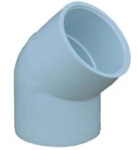 PVC02309 0800HA 3/4 45DEG ELB
