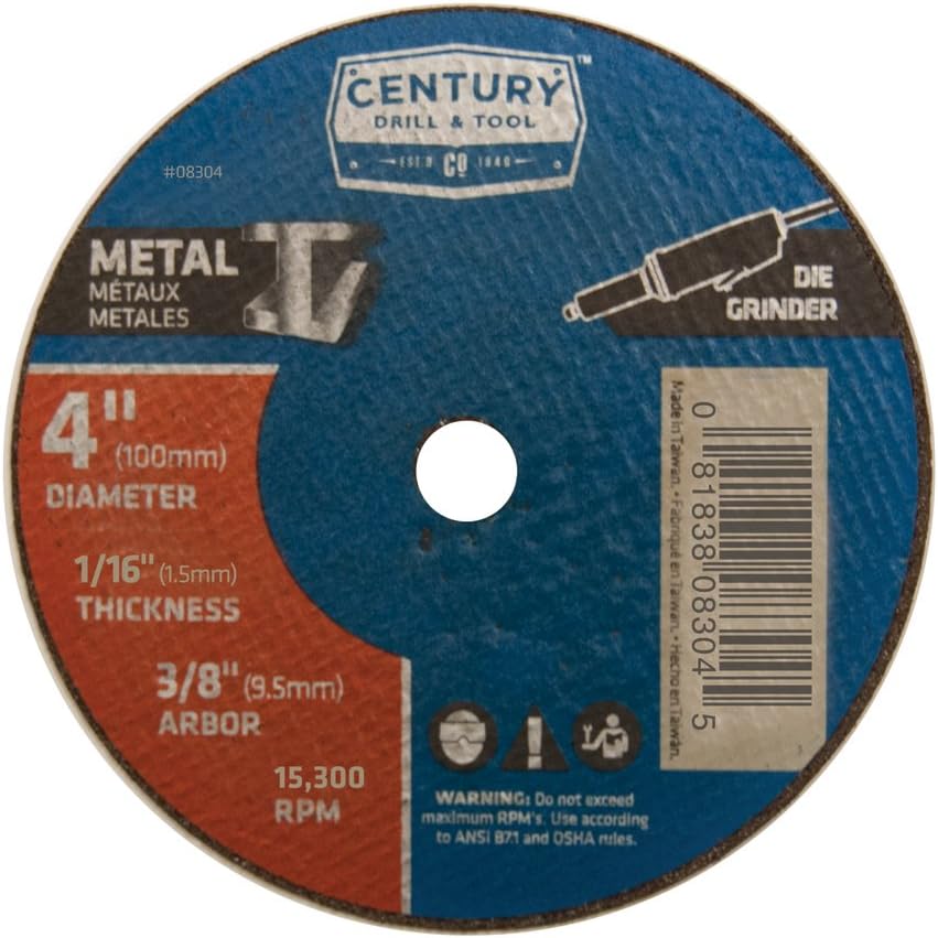 4"X1/16" METAL CUTOFF WHL