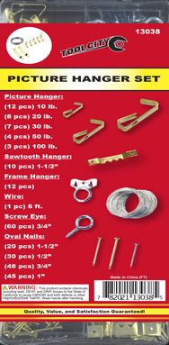 260 PC PICTURE HANGER SET