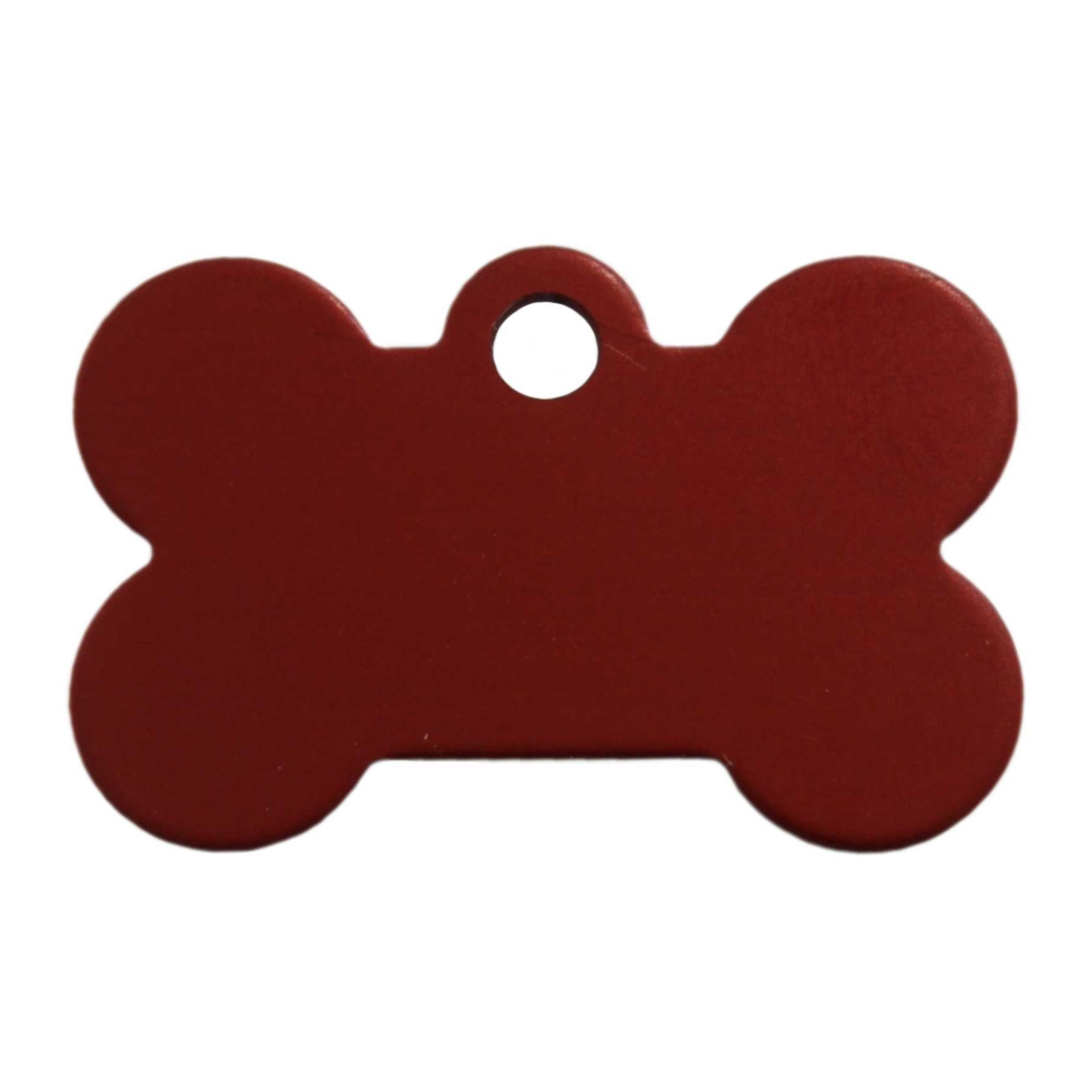 TAG PET BONE RED SMALL