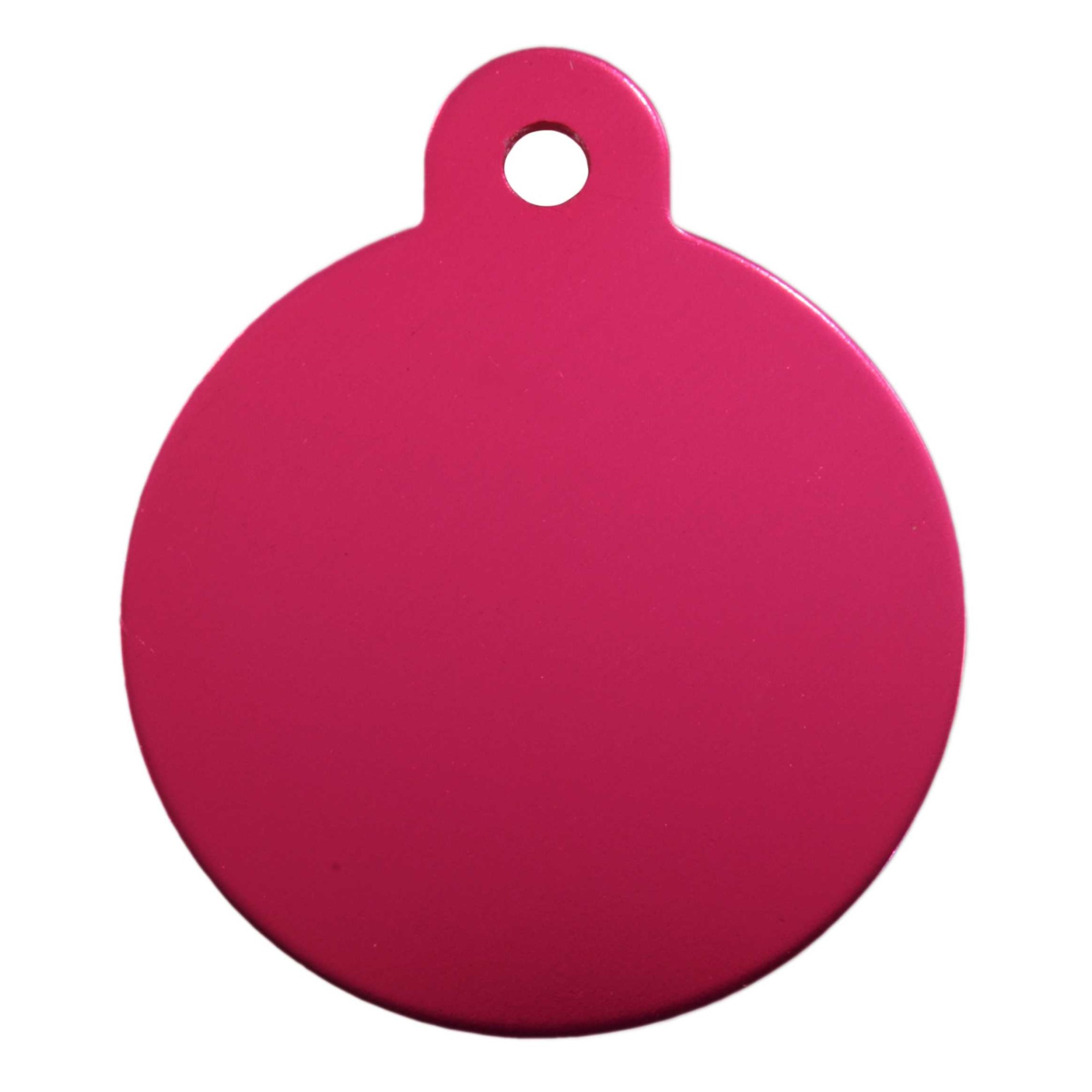 TAG PET CIRCLE PINK LARGE