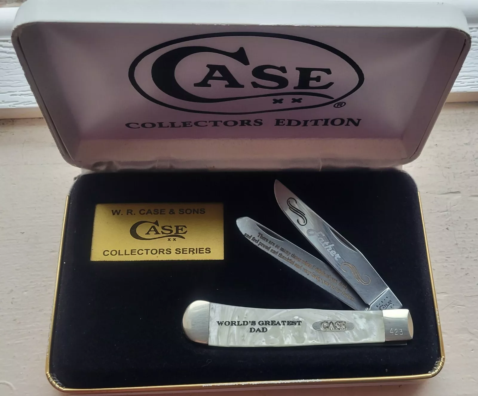 CASE KNIFE WORLDS GREATEST DAD