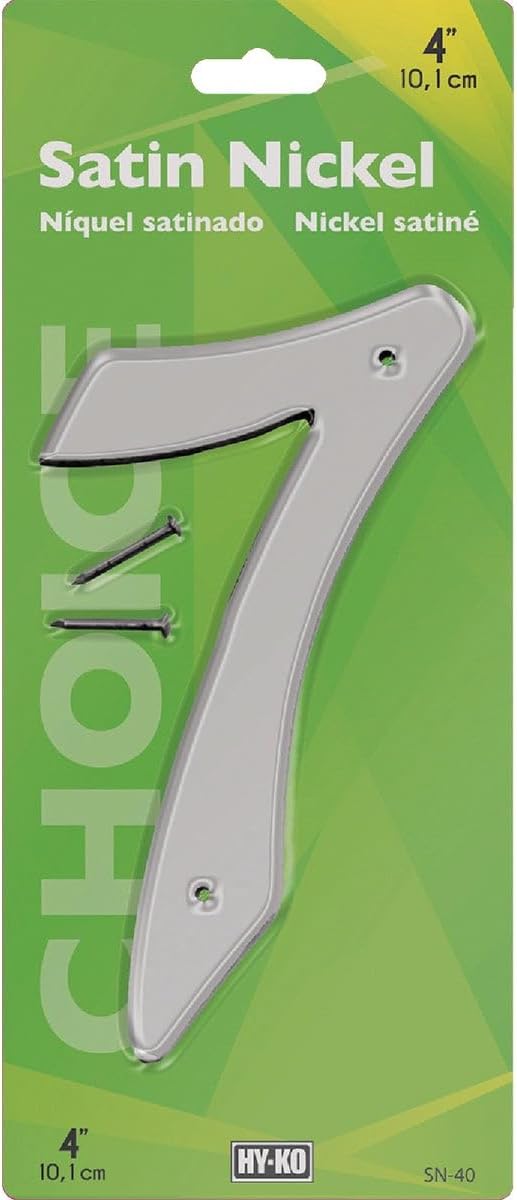 SN-40/7 4 SATIN NICKEL FINISH