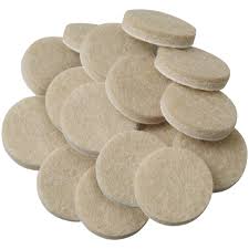 felt pads 1"white