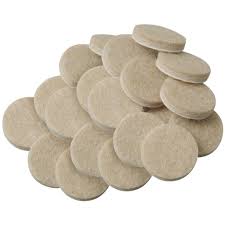 felt pads 3/4" white