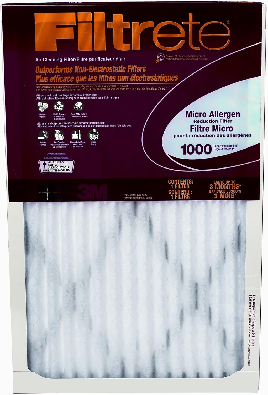 FILTER AC MICRO 14X20X1IN