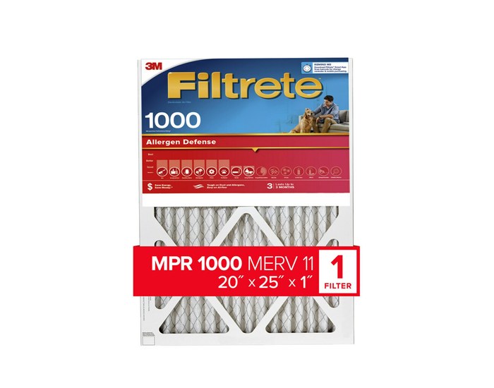 FILTER AC MICRO 20X25X1IN
