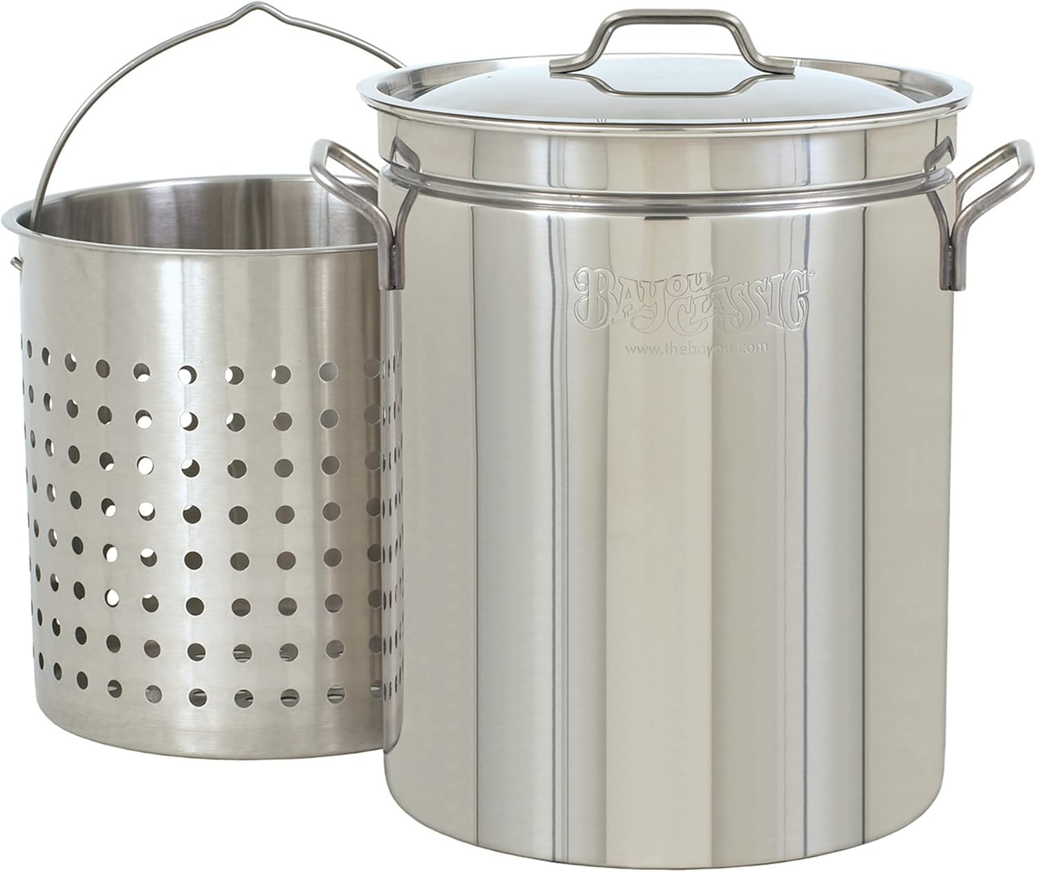 STOCKPOT STAINLESS W/BSKT 44QT